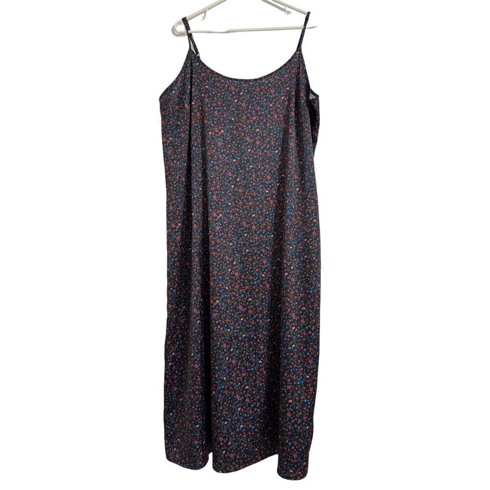 Eloquii Floral Print Lace Up midi Dress. Size 16
